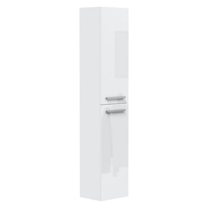 Columna de baño Alise 2p color Blanco Lacado, 30 cm (ancho) x 25 cm (fondo) x 150 cm (alto)
