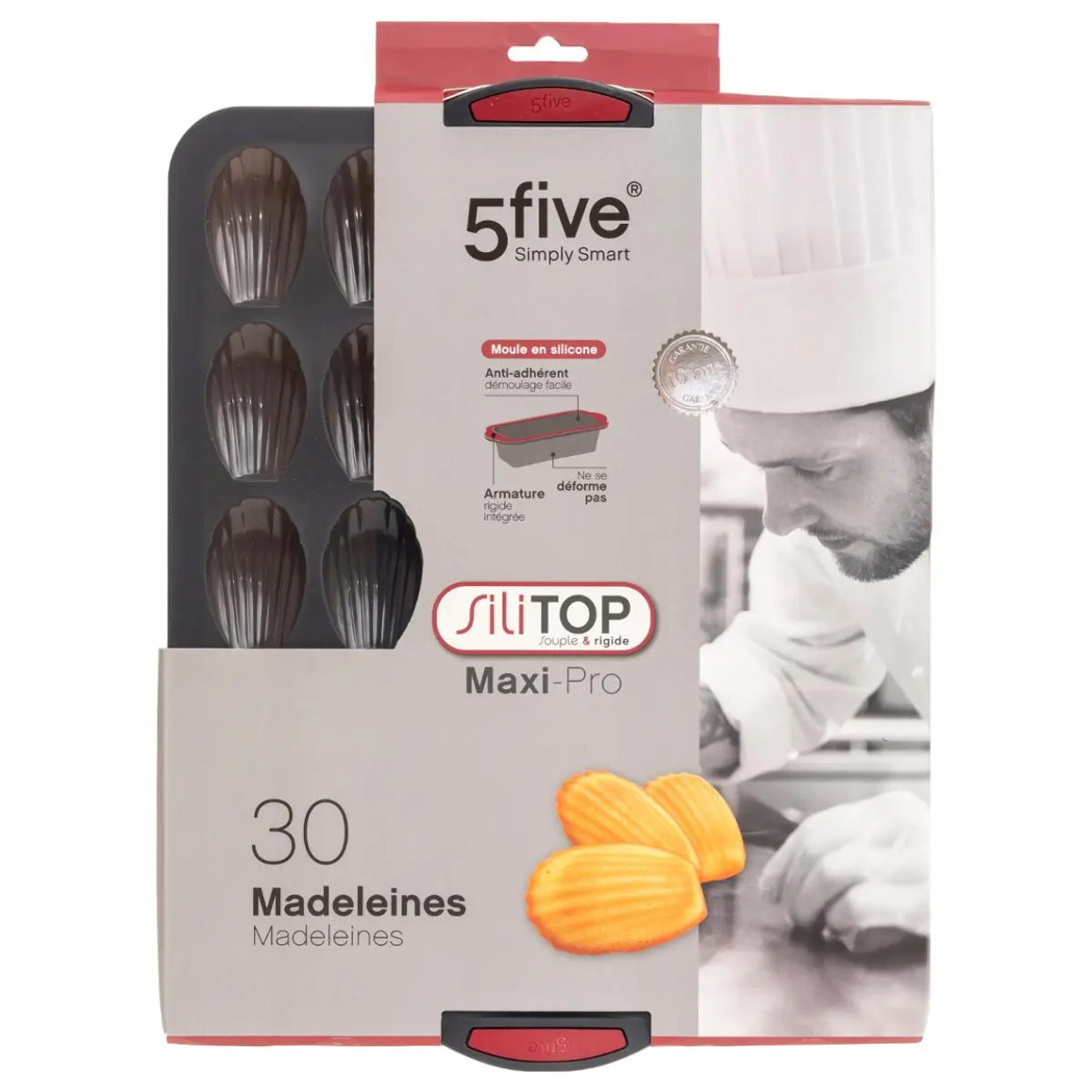 Moule 30 madeleines silicone- Noirrouge Silitop