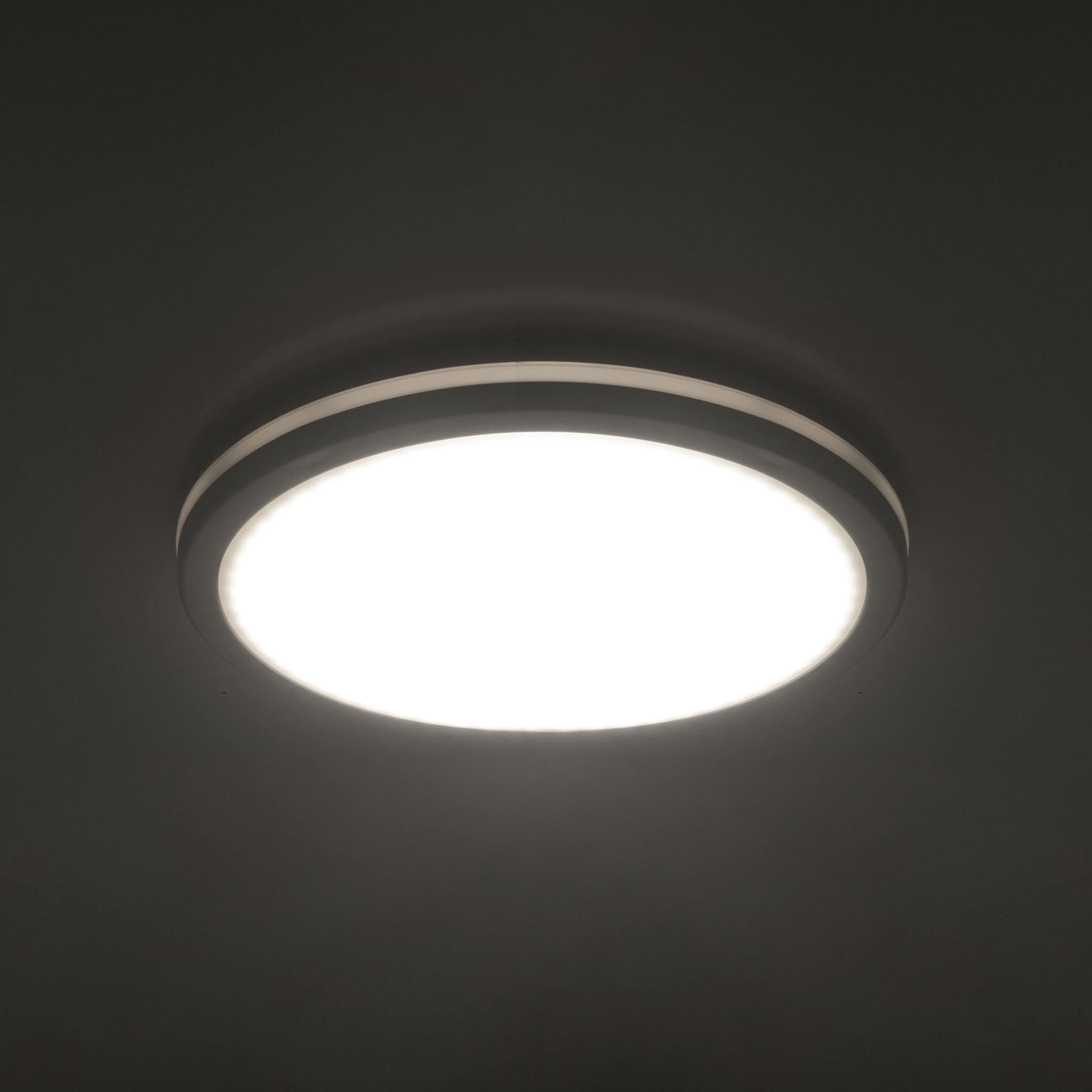 FORLIGHT Scal - Plafón de Techo LED 30cm para Exterior con Temperatura de Color Regulable 3000-4000-6000K de Color Blanco