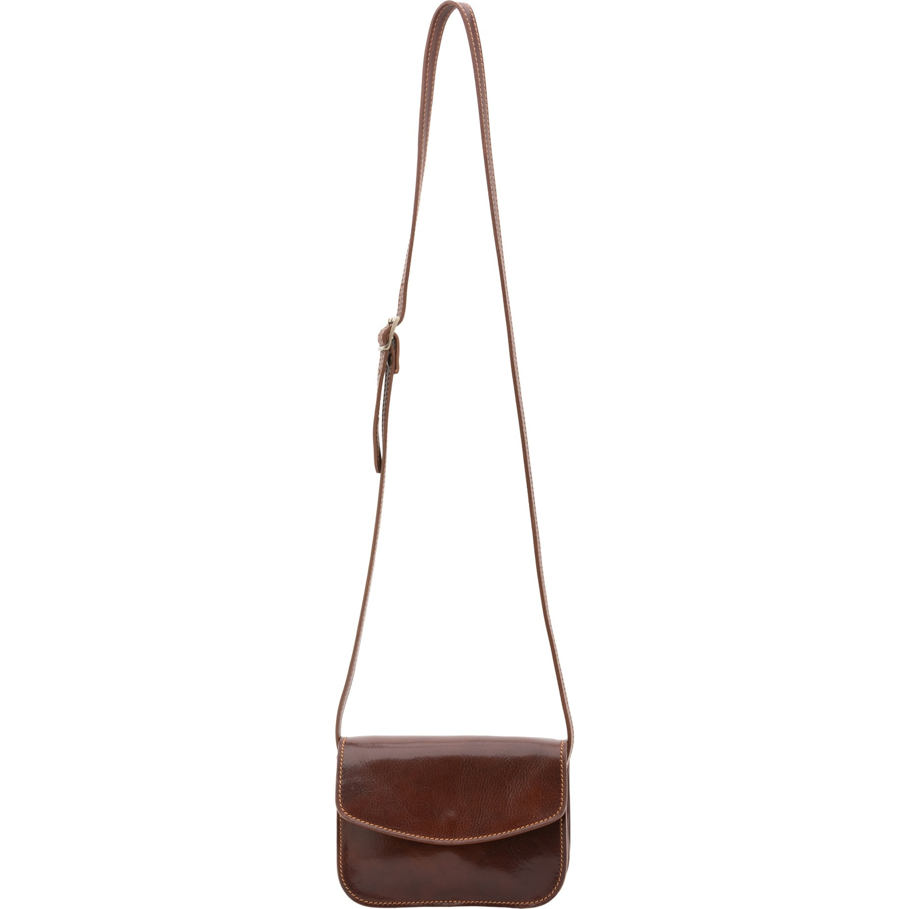 Borsa a tracolla da donna - Modello False - Vera pelle - 19.0 x 13.0 x 9.5 cm