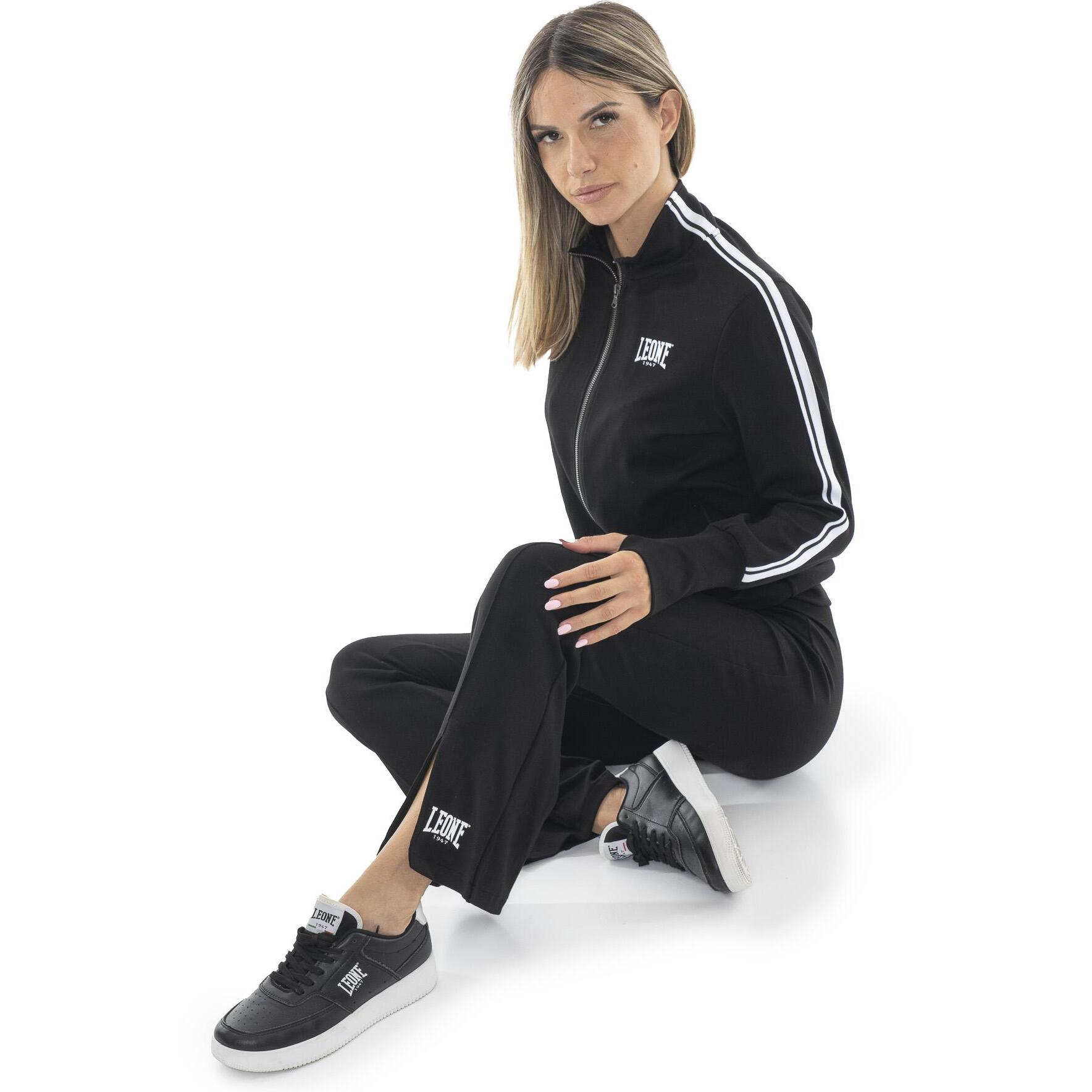Chándal Leone Black'n White para mujer, de modal sin pulir.