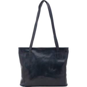 Borsa a spalla da donna - Modello Cressa - Vera pelle - 30.0 x 37.0 x 8.0 cm