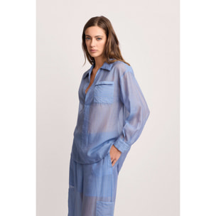 Kocca - Camicia a righe Donna, Tinta unita, Scollo a V