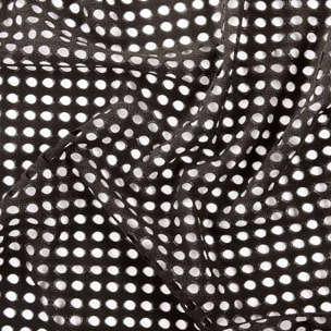 Voilage maille ajourée à oeillets - Noir