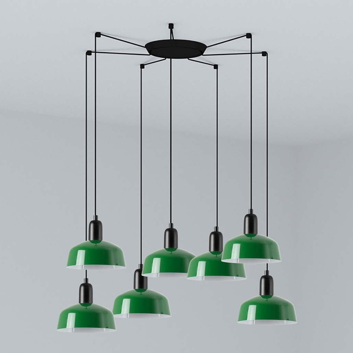 TATAWIN S métal 7L Lampe suspension verte