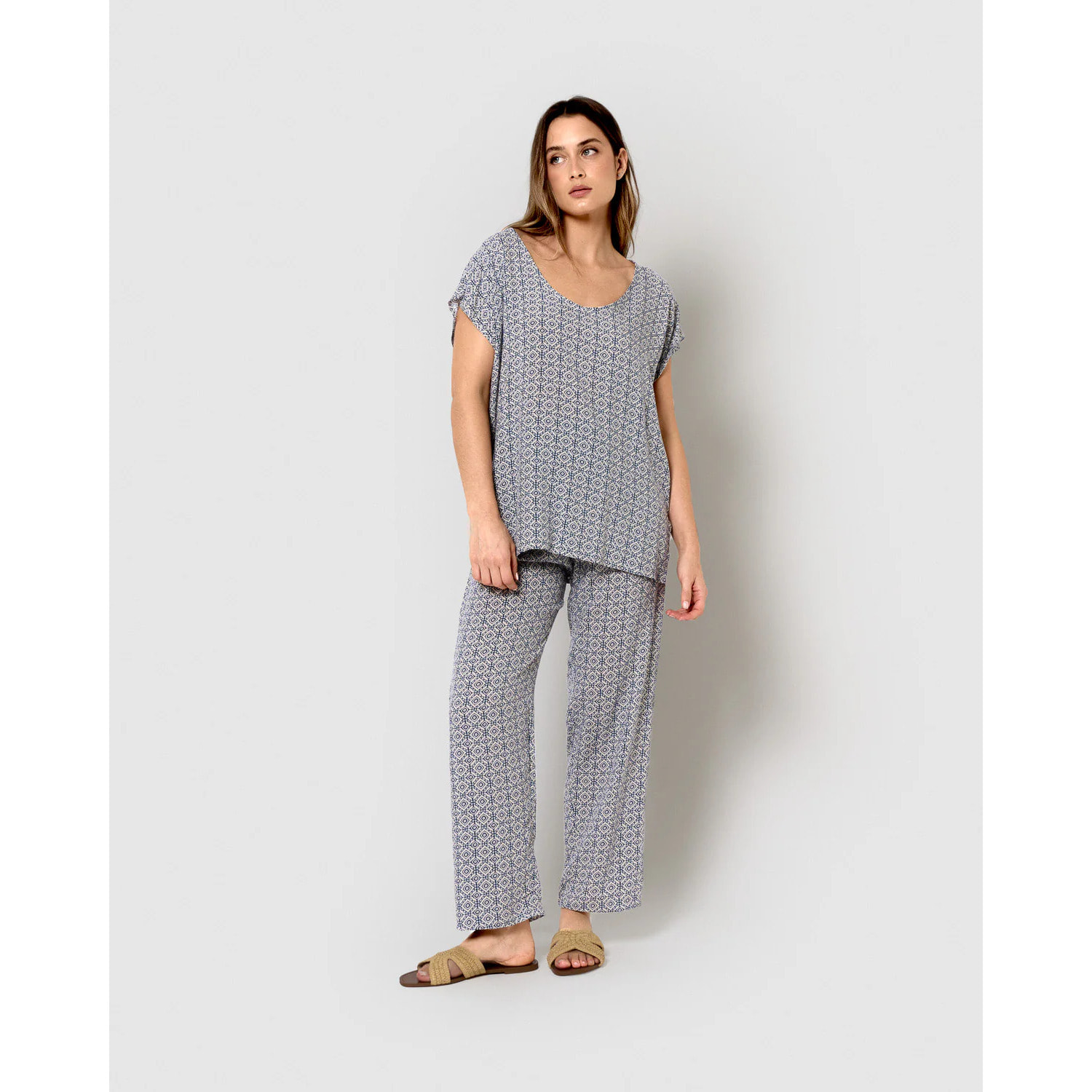 Blusa viscosa mandolia verde