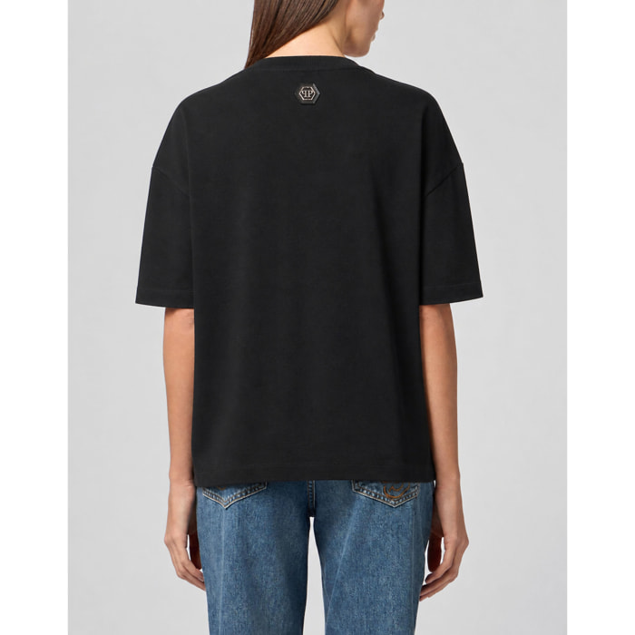 PHILIPP PLEIN Camiseta de corte masculino CRYSTAL