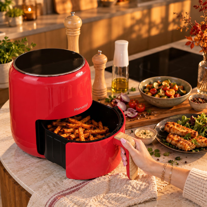 Friteuse sans huile 4,5L rouge COLORAMA