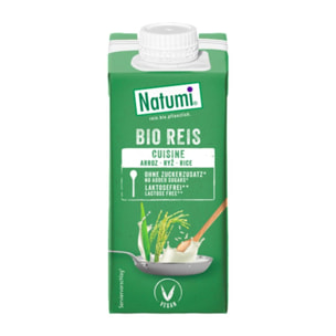 Salsa Vegana para cocinar de Arroz Liquida Bio Natumi, 200 ml