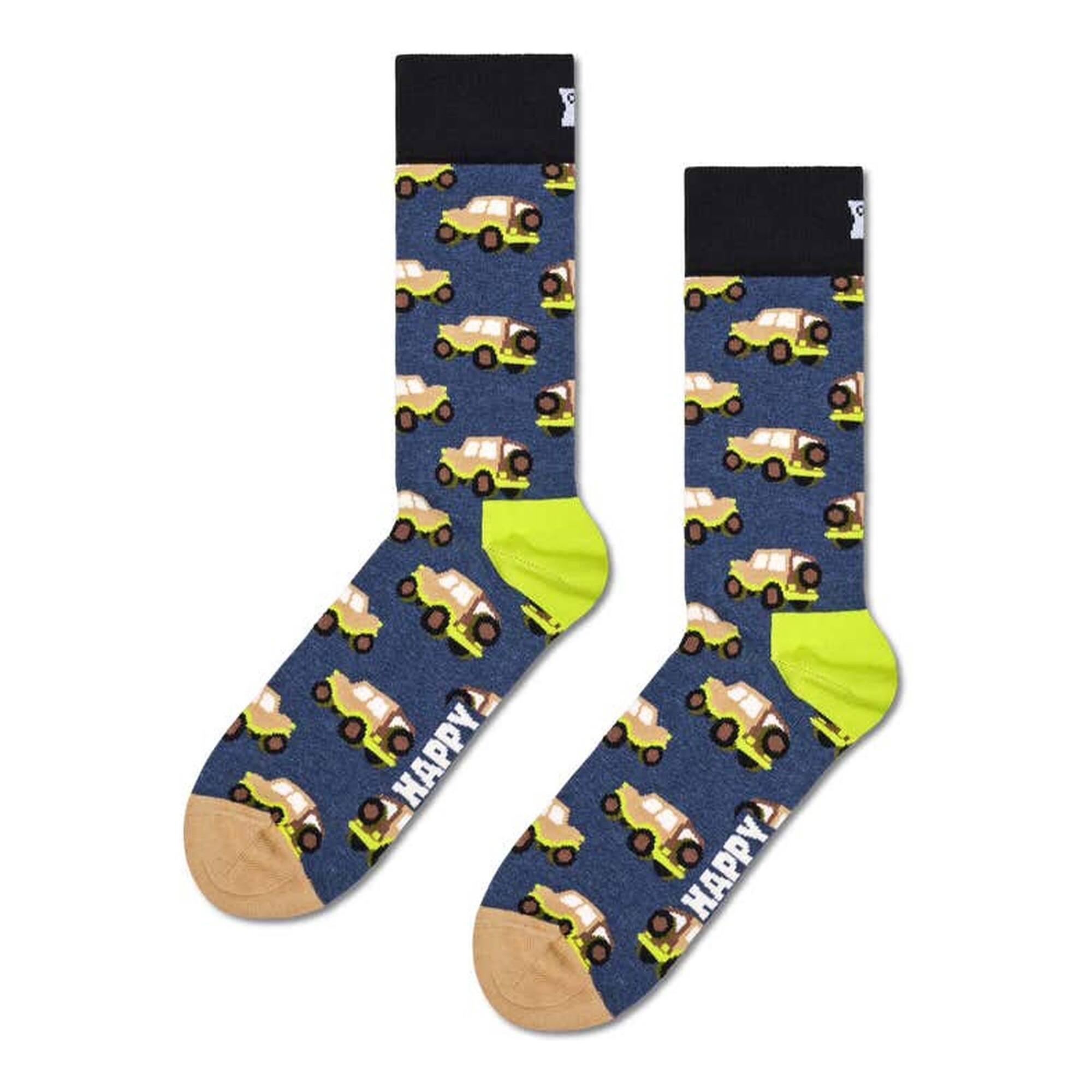Set de 3 pares de calcetines - diseños "SUV", "Bike" y "Crocodile"
