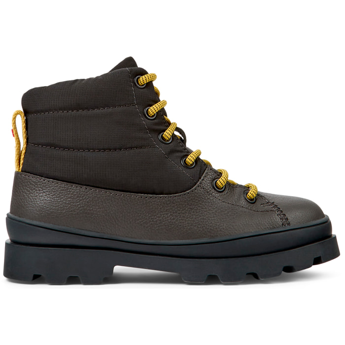 Stivaletti - CAMPER Brutus - Grigio - Tessuto tecnico / Pelle liscia