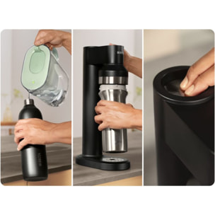 Bouteille BRITA isotherme noire sodaTRIO 1L