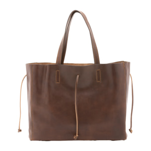 Borsa a spalla  unisex In Vera pelle Made in Italy 30x16x23 cm
