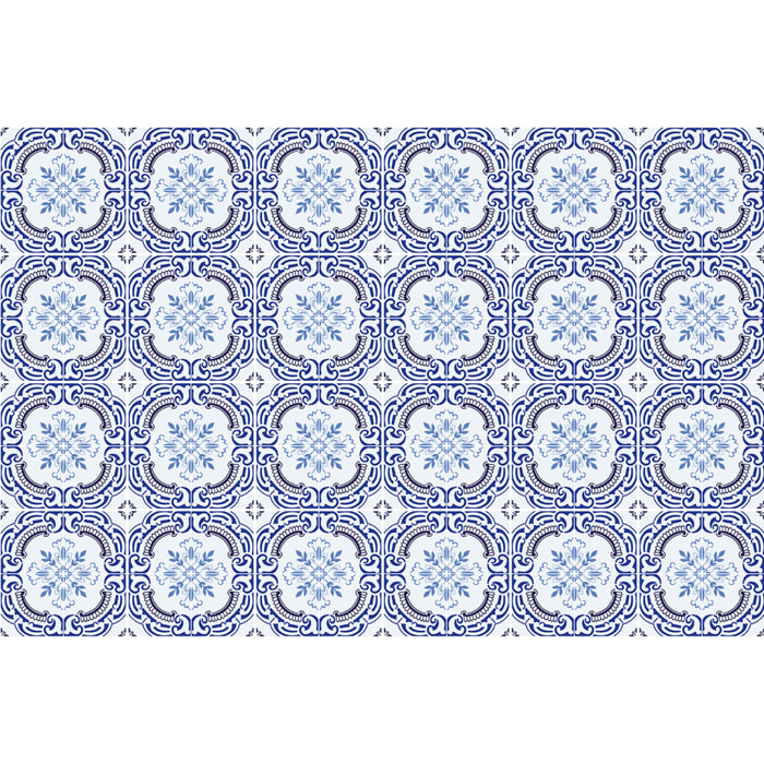 Stickers muraux - Sticker Mural Carrelage adhésif Cuisine Salle de Bain - 24 STICKERS CARRELAGES AZULEJOS SAMARA