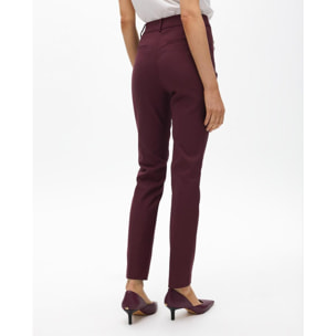 Pantaloni con tasche con zip in tessuto elastico