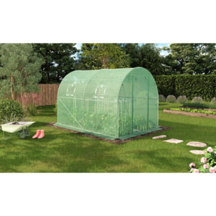 Serre 6m² verte - gamme toutes saisons