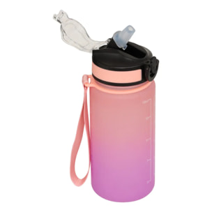 Gourde avec paille 0,6L