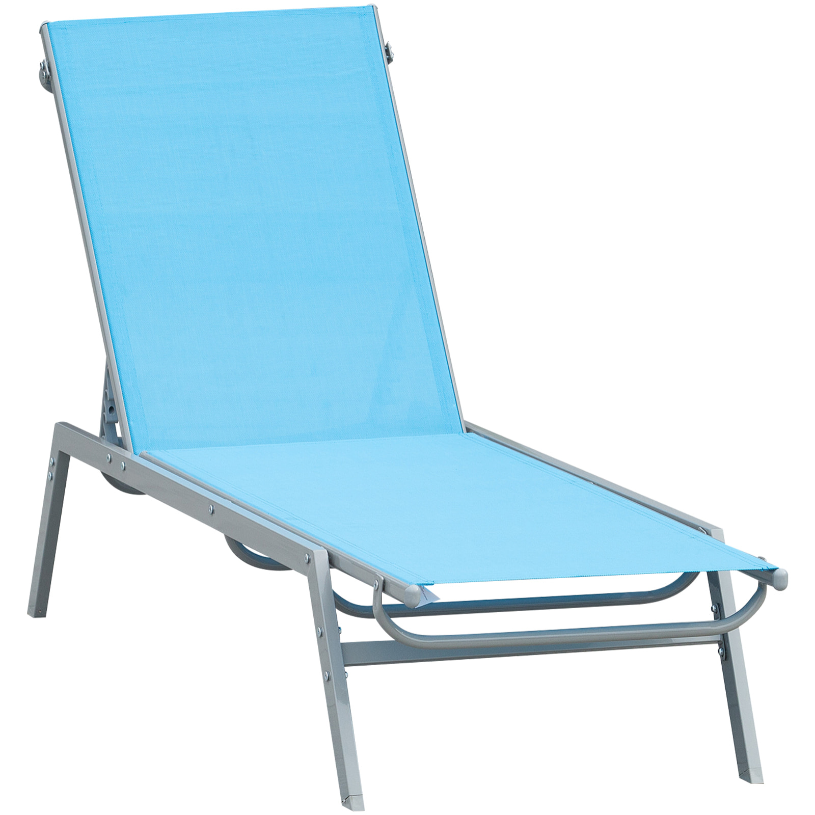 Bain de soleil transat design contemporain dossier inclinable multi-positions