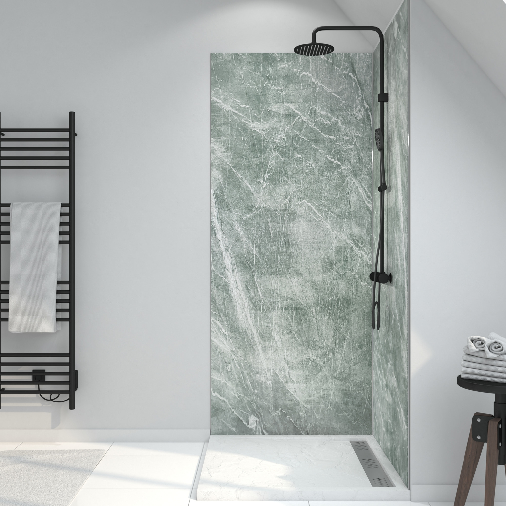 Panneau Mural Pierre Finition Artic Green 90 x 210 cm - STONE'IT ARTIC GREEN