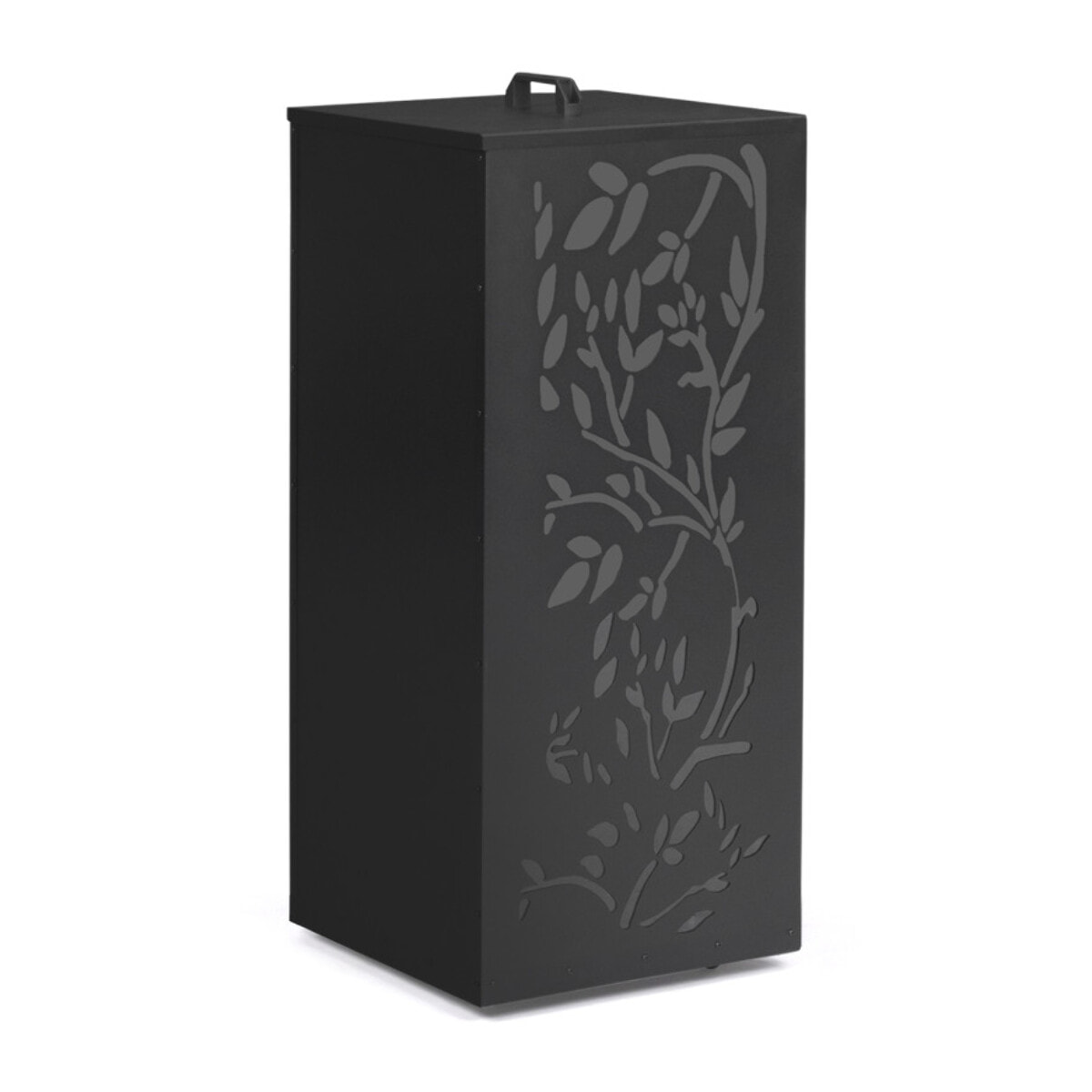 Réservoir à granules et pellets noir à motifs 45kg