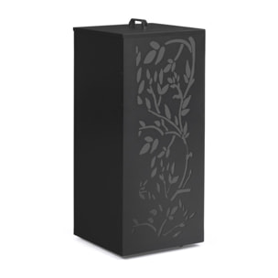 Réservoir à granules et pellets noir à motifs 45kg