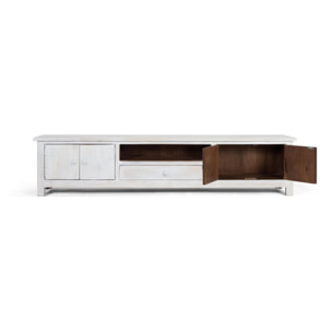 Mueble TV de Madera de Mango 230 Cm Estilo Mediterráneo Moderno