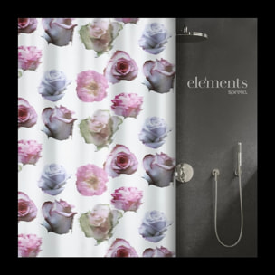 Rideau de douche Polyester MUSE Rose Elements by Spirella