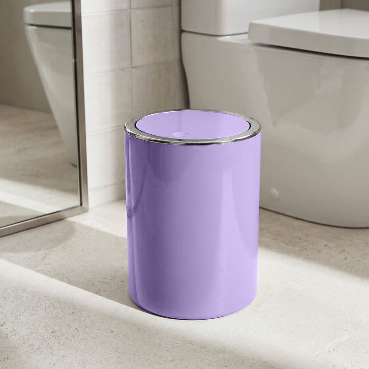 Poubelle à bascule KAMAKA 6L Lavande MSV