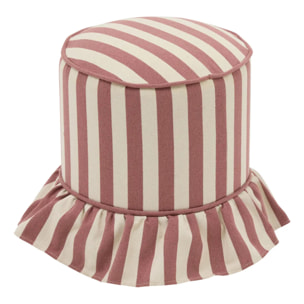 Pouf Fiora rond D.36cm rose