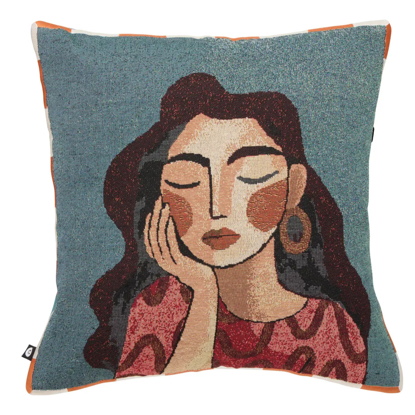 Coussin Homy carré 40x40cm bleu