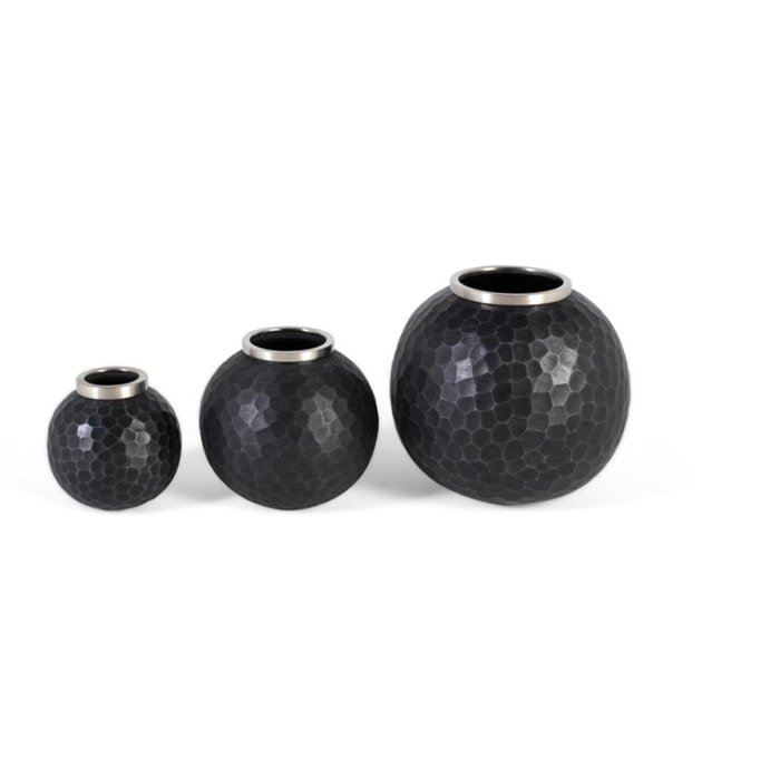 3 vases décoratifs - 25 x25 diametro
