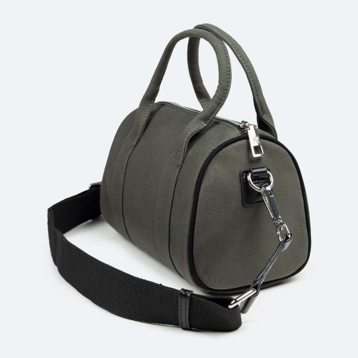 BOLSO CALA CROSSBODY BARREL C/KHAKI + FUCSIA