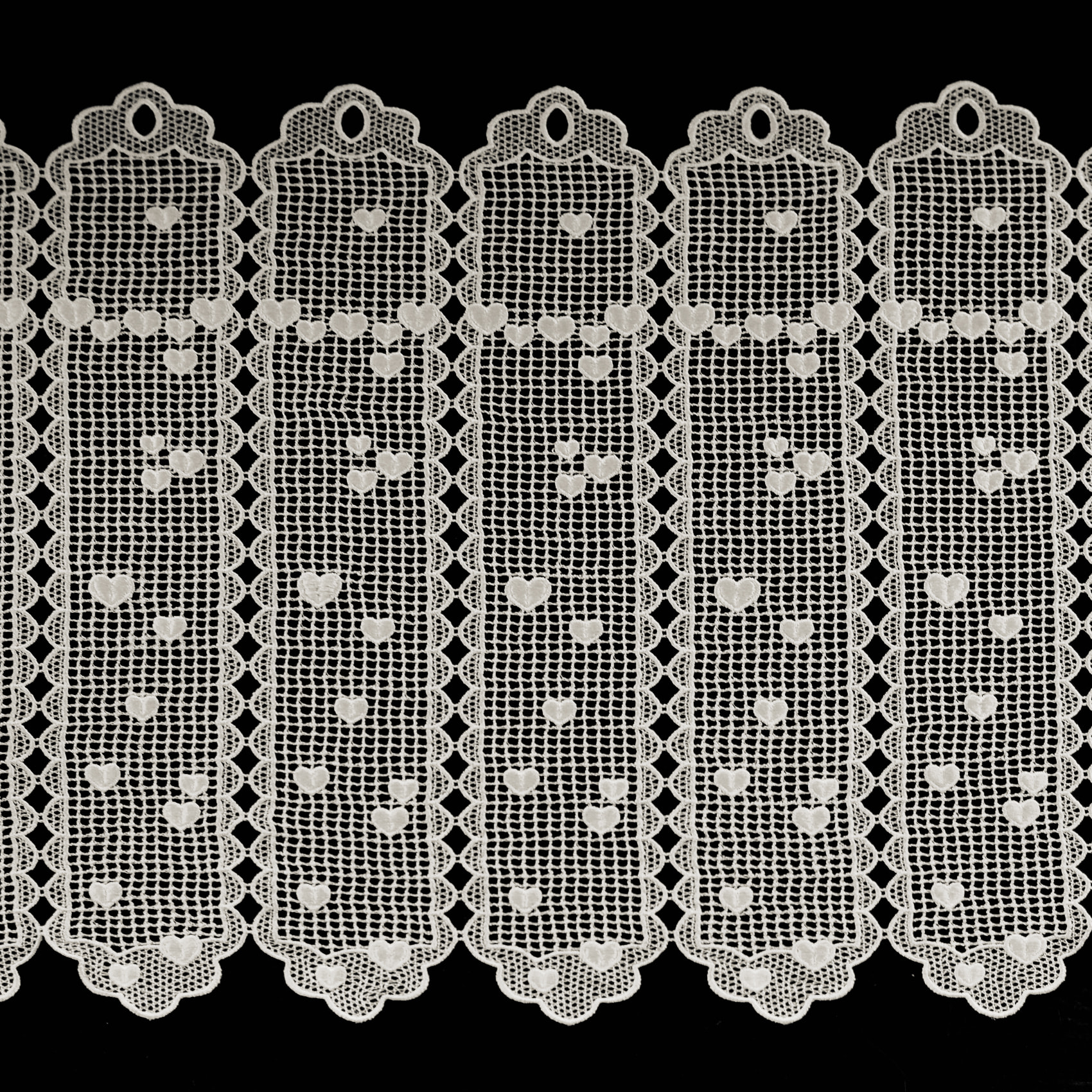 Brise bise en macramé au style romantique - Ecru