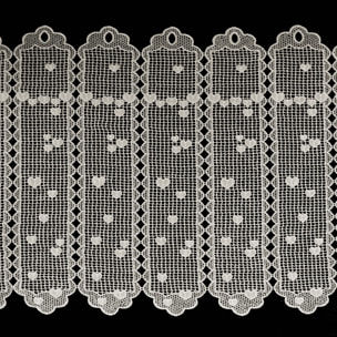 Brise bise en macramé au style romantique - Ecru