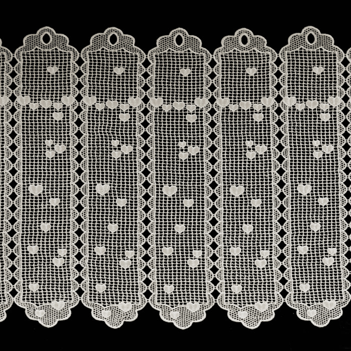 Brise bise en macramé au style romantique - Ecru