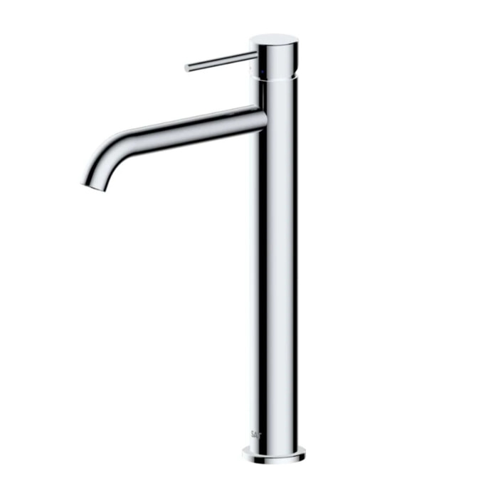 Aurum mitigeur lavabo inoxydable, à levier, sans vidage, chrome brillant SATBAUR285CR avec une garantie de 5 ans