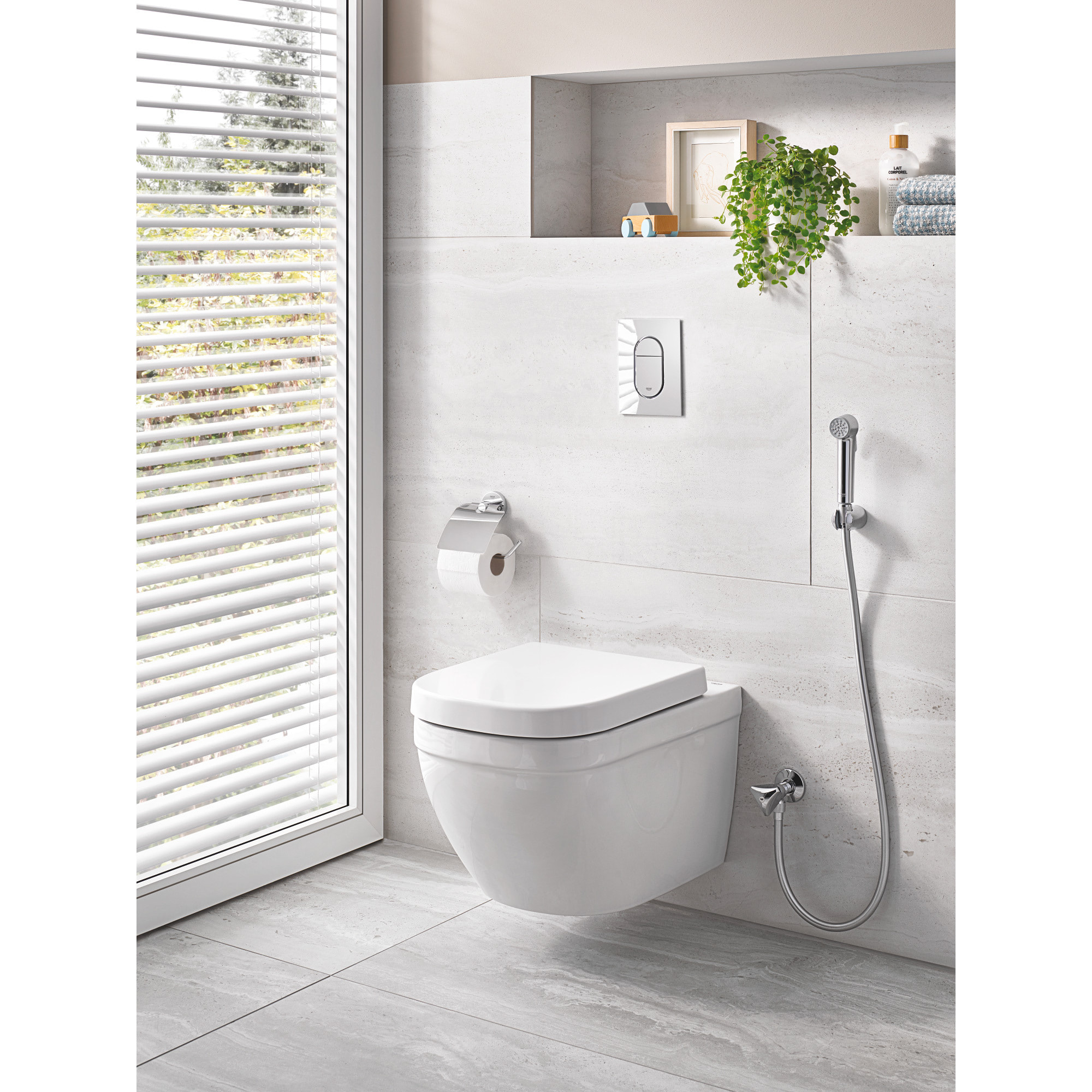 GROHE Ensemble robinet d’arrêt 1 jet Tempesta-F Trigger Spray 30 chromé
