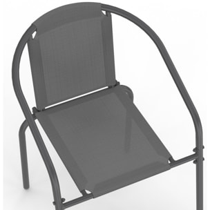 Ensemble repas Delma 8 places gris