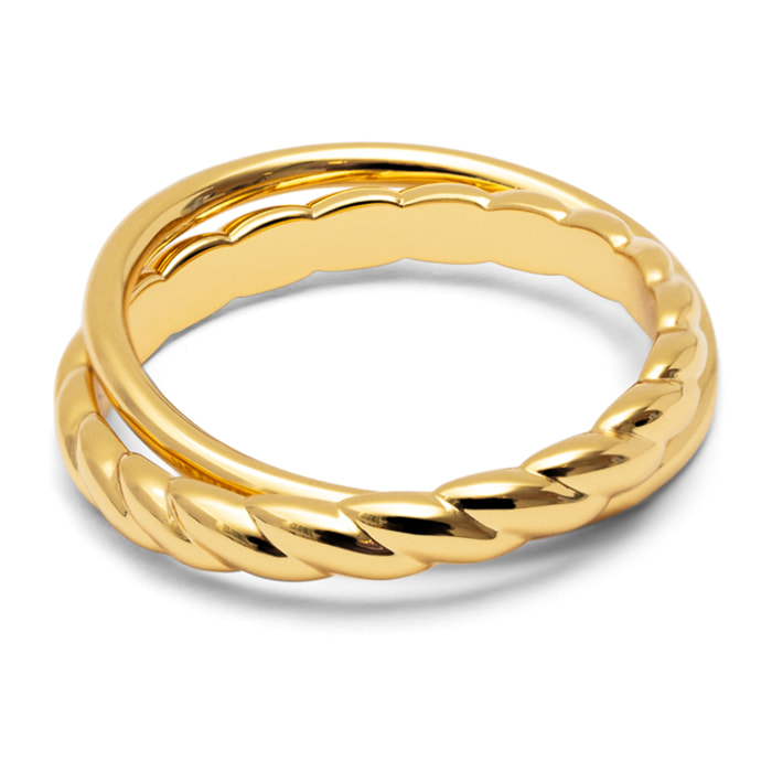 Anillo Story Baño Oro