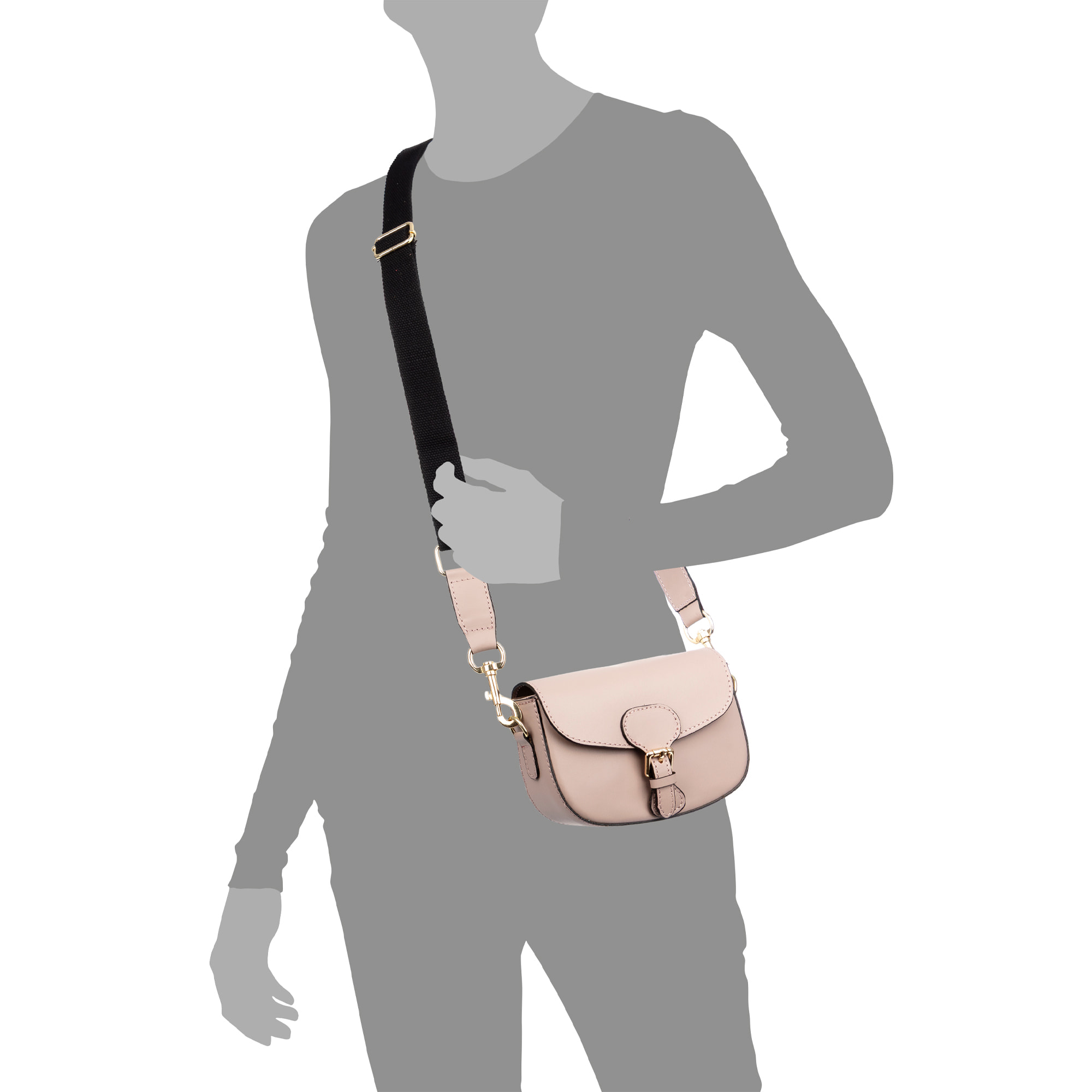 Annone bolso bandolera mujer. Piel auténtica acabado Ruga