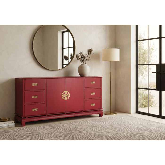 Aparador de Madera de Mango 180 Cm Estilo Oriental