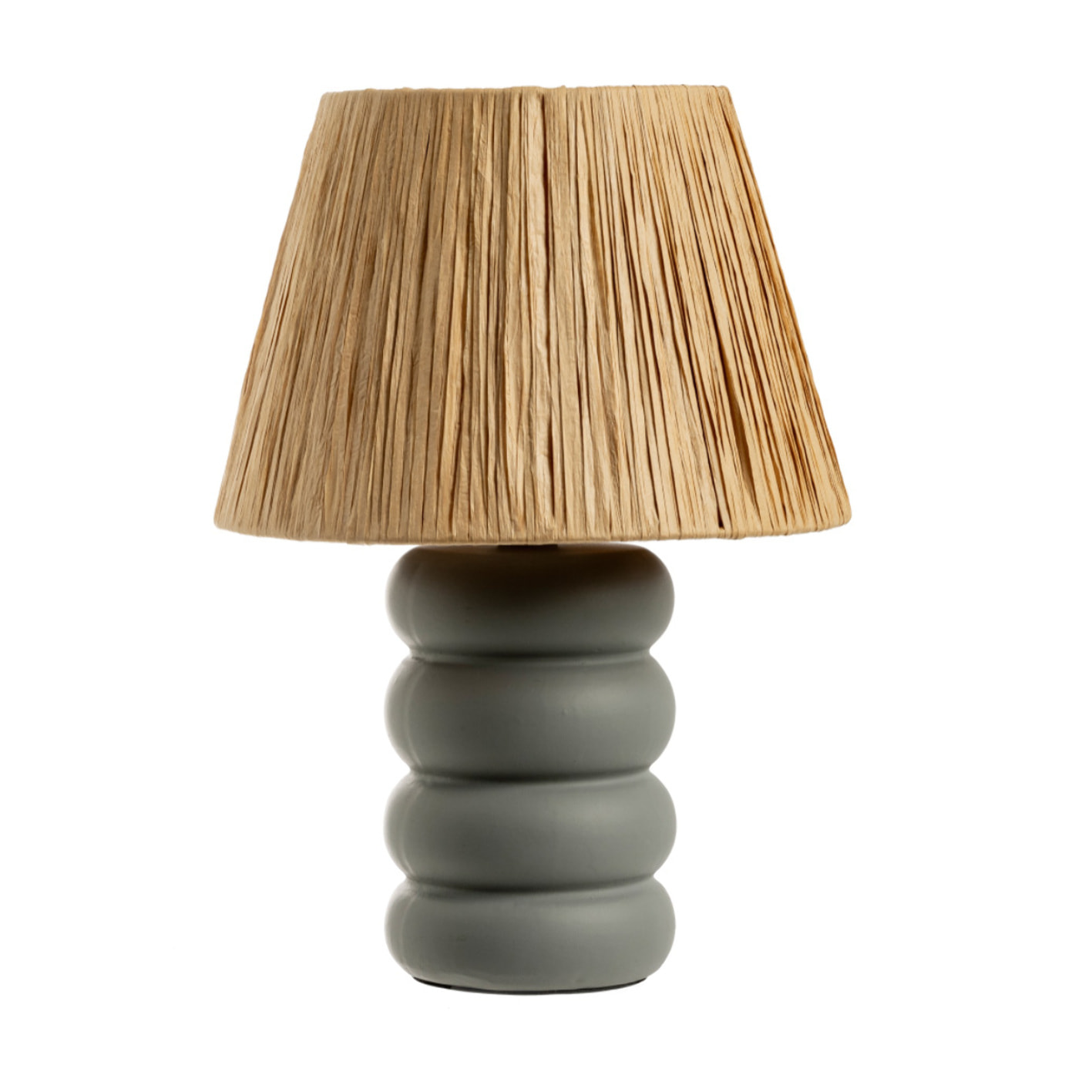 Lampada Da Tavolo Comodino Ricaricabile Accensione On/Off Modello Atene Big Grigio