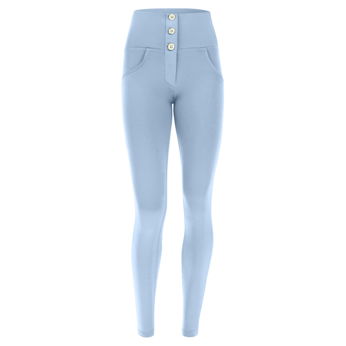 Pantaloni push up WR.UP® traspiranti vita alta con bottoni