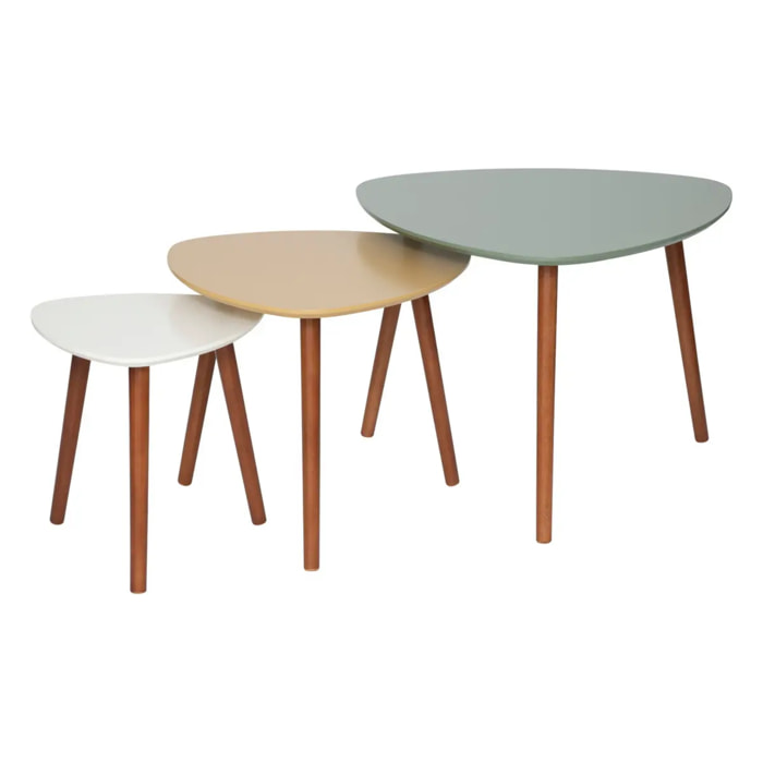 Tables gigognes "Mileo" L34/46/60cm