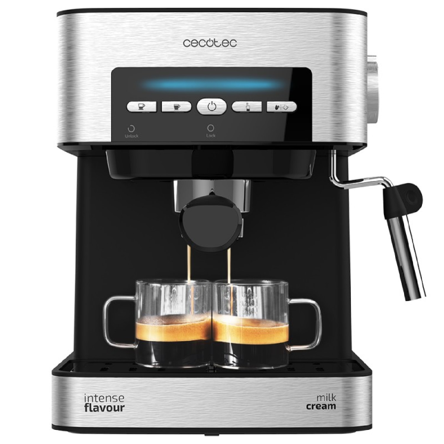 Cafetera express Power Espresso 20 Matic. 850 W, 20 Bares, 1,5L, Brazo Doble Sal