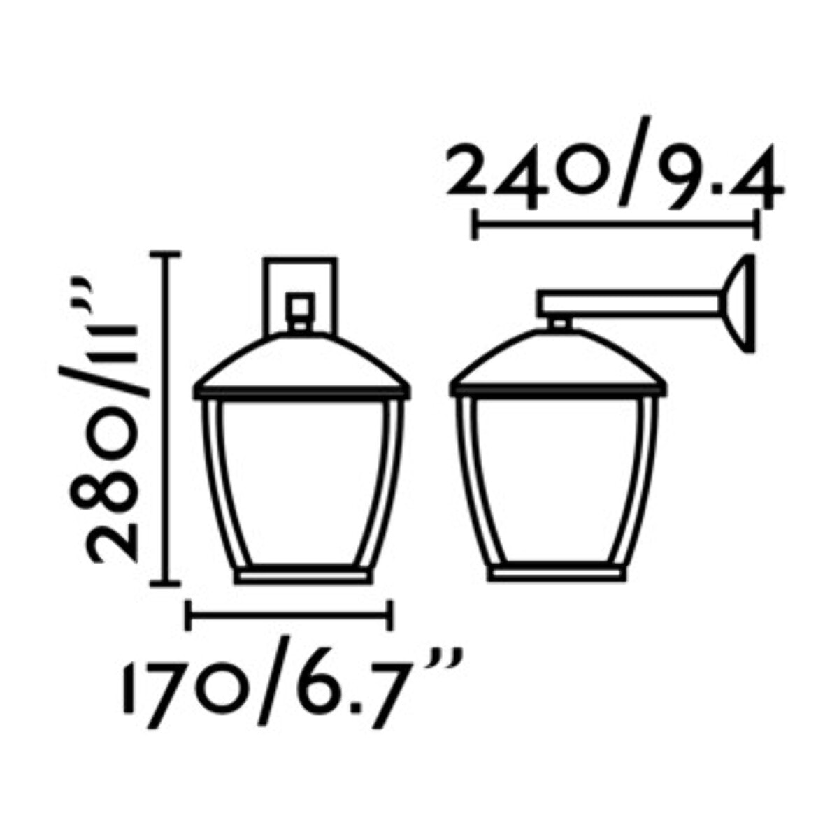 MINI WILMA Lampe applique gris foncé