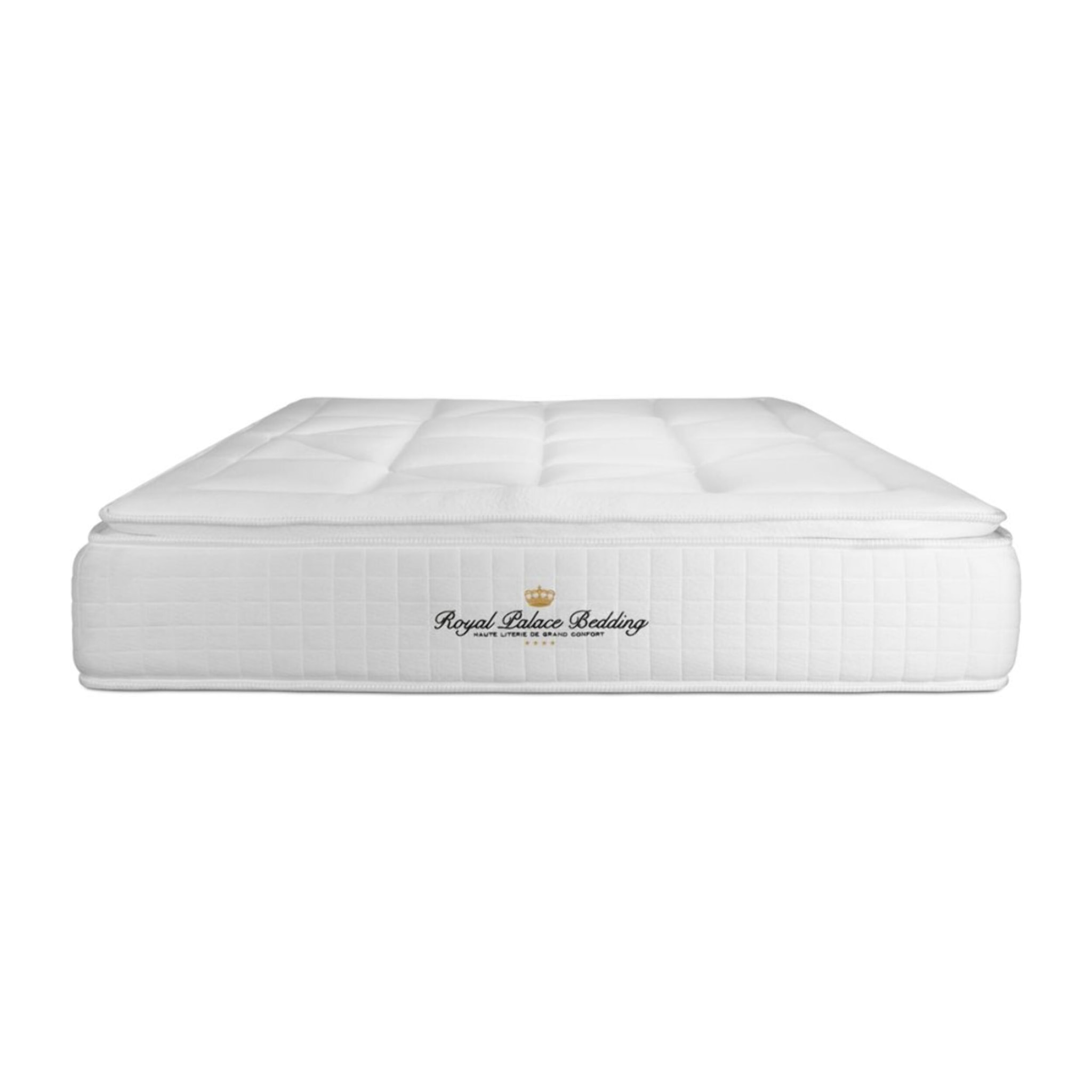Pack George V + Sommier tapissier en kit cm d'épaisseur - Matelas à Ressorts ensachés et mémoire de forme de 28cm d'épaisseur