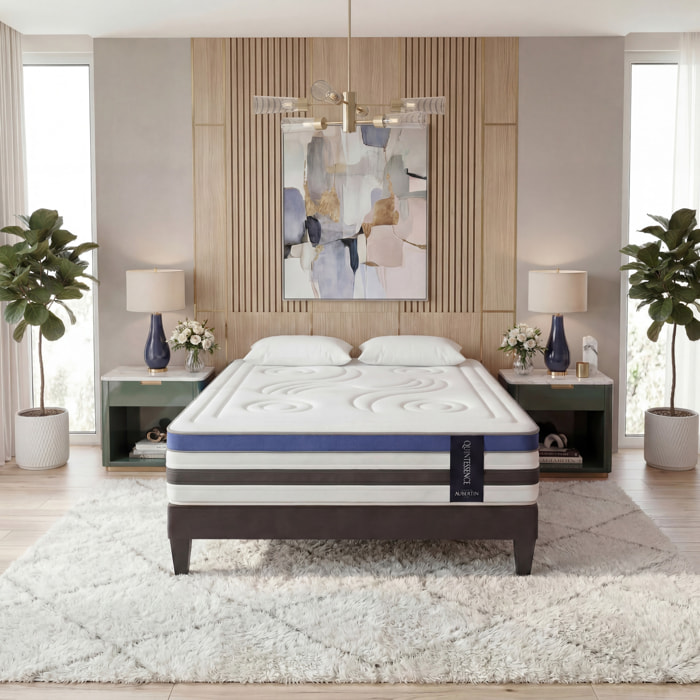 Matelas Quintessence, Mémoire de Forme, Mousse Haute Densité & Hyper Soft, 30 cm, Accueil Enveloppant, Soutien Ferme