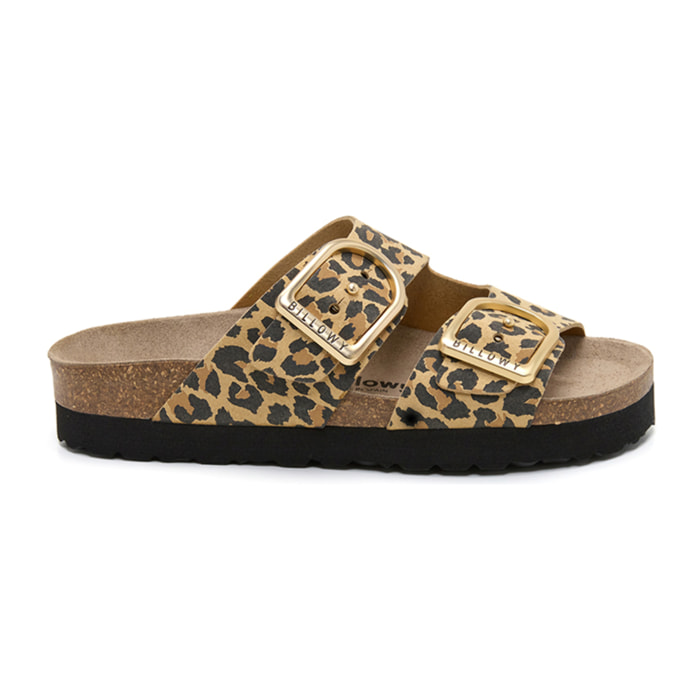 SANDALO CON ZEPPA BILLOWY MARRONE