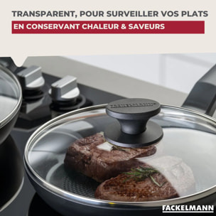 Couvercle de cuisson en verre 28 cm Fackelmann